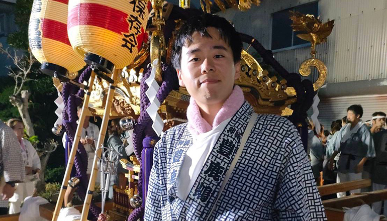 【石田しょうたろう】豊鹿嶋神社の御神輿